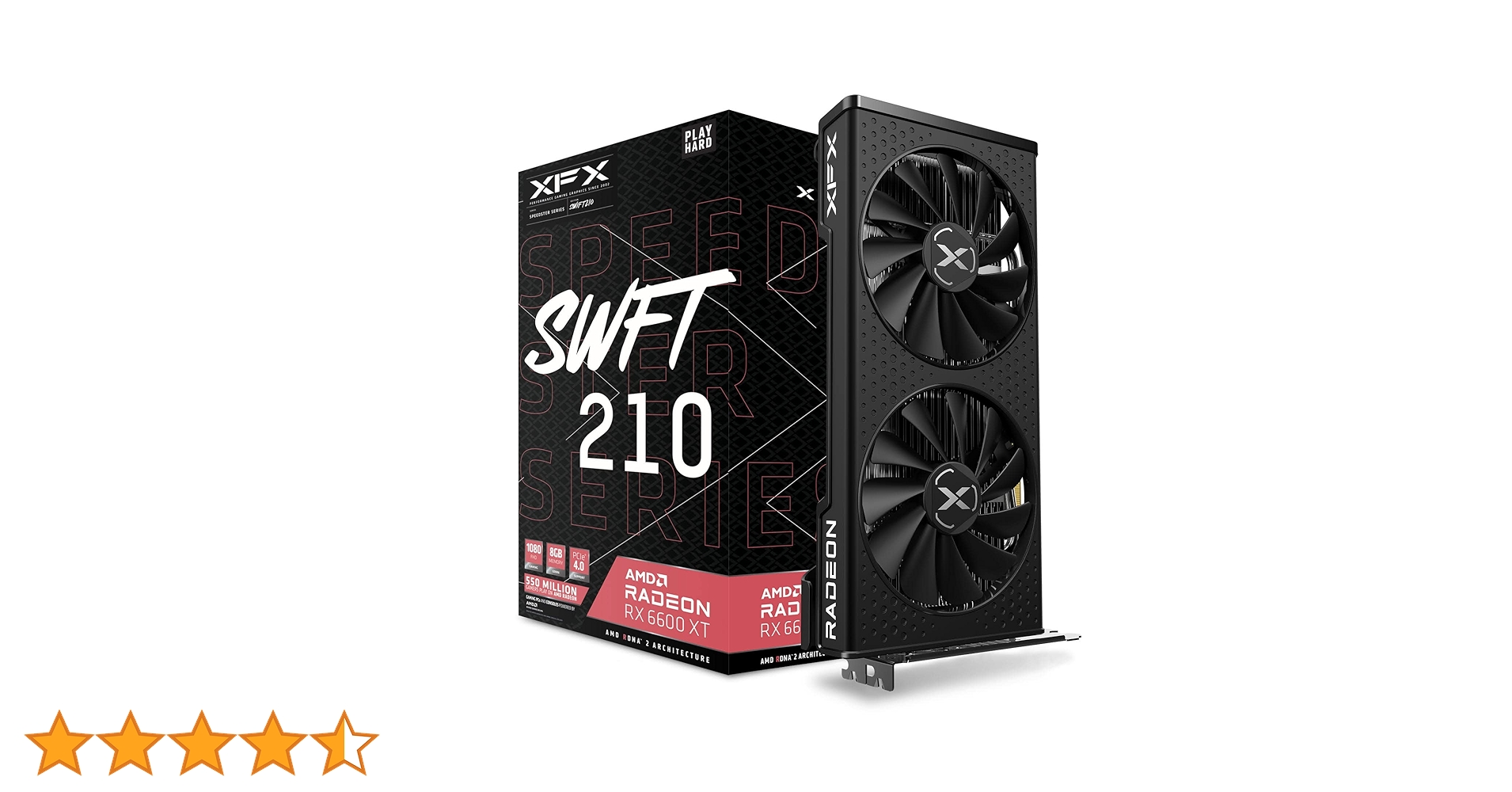 その他 XFX Radeon RX 6600 XT RD-RX6600-E8GB/DF | RD-RX6600-E8GB/DF | Radeon RX 6600 搭載